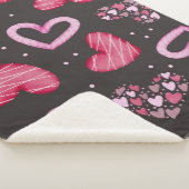 Herz-Muster 34 Sherpadecke (3/4)