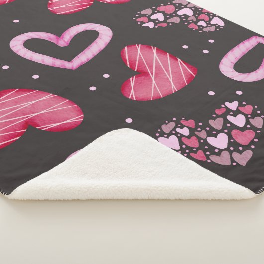 Herz-Muster 34 Sherpadecke (3/4)