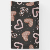 Herz-Muster 35 Banner (Vertikal)