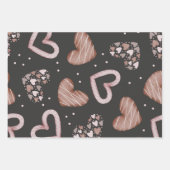 Herz-Muster 35 Geschenkpapier Set (Vorderseite)