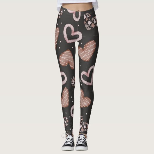 Herz-Muster 35 Leggings (Vorderseite)