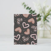 Herz-Muster 35 Postkarte (Stehend Vorderseite)