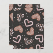 Herz-Muster 35 Postkarte (Vorne/Hinten)