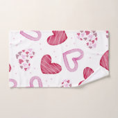 Herz-Muster 36 Badhandtuch Set (Handtuch)