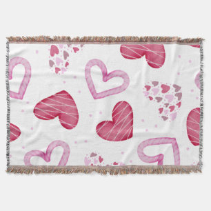 Herz-Muster 36 Decke