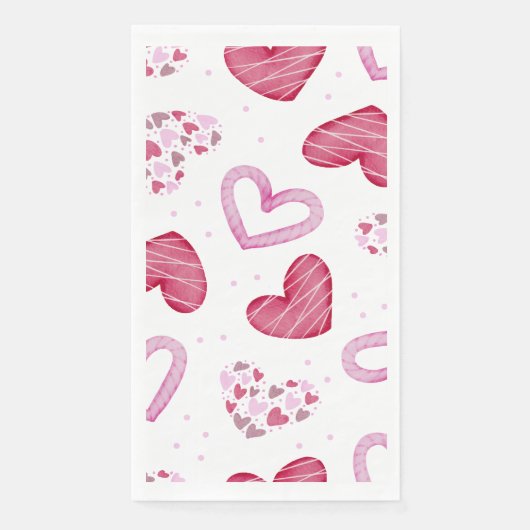 Herz-Muster 36 Serviette (Vorderseite)