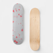 Herz-Muster 37 Skateboard (Vorderseite)