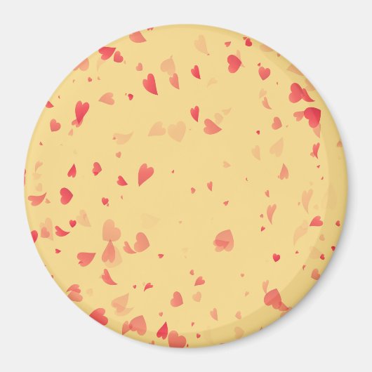 Herz-Muster 38 Magnet (Vorne)