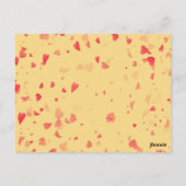 Herz-Muster 38 Postkarte (Rückseite)