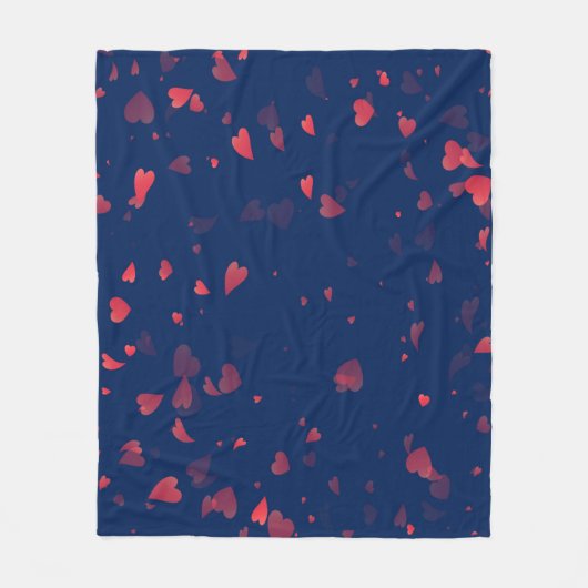 Herz-Muster 40 Fleecedecke (Vorderseite)