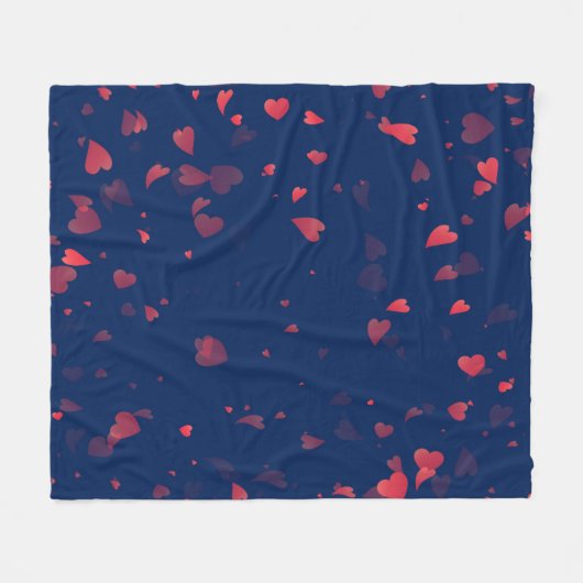 Herz-Muster 40 Fleecedecke (Vorderseite (Horizontal))