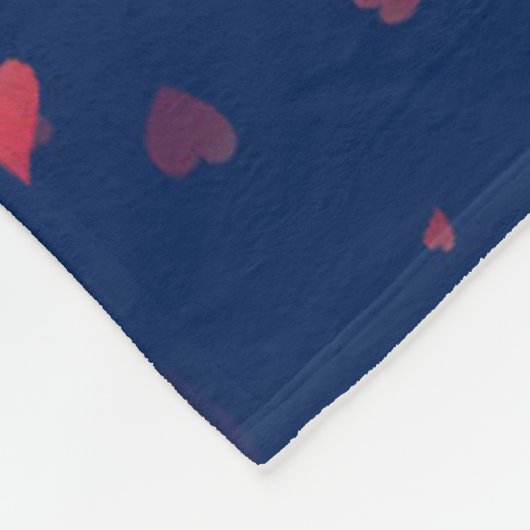 Herz-Muster 40 Fleecedecke (Ecke)