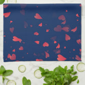 Herz-Muster 40 Geschirrtuch (Gefaltet)