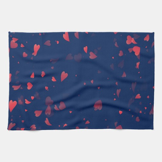 Herz-Muster 40 Geschirrtuch (Horizontal)