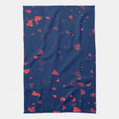 Herz-Muster 40 Geschirrtuch (Vertikal)