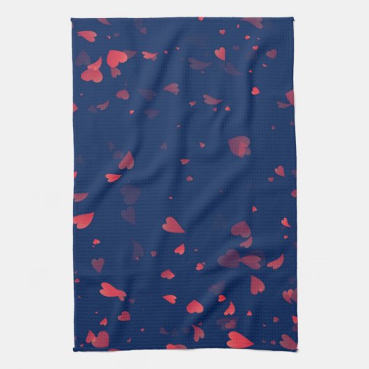 Herz-Muster 40 Geschirrtuch (Vertikal)