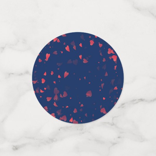 Herz-Muster 40 Konfetti (Klein Vorderseite)