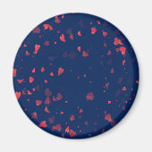 Herz-Muster 40 Magnet (Vorne)