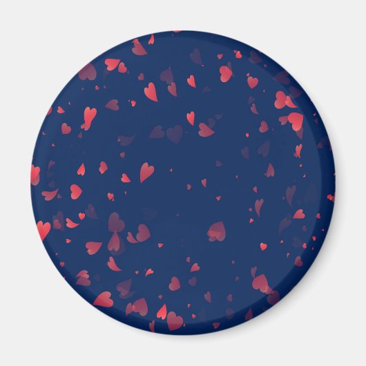 Herz-Muster 40 Magnet (Vorne)