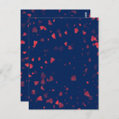 Herz-Muster 40 Postkarte (Vorne/Hinten)