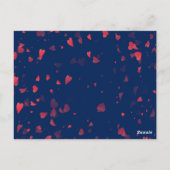 Herz-Muster 40 Postkarte (Rückseite)