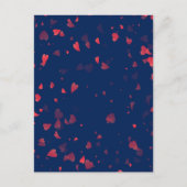 Herz-Muster 40 Postkarte (Vorderseite)