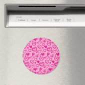 Herz-Muster 58 Magnet (In Situ (Geschirrspüler))