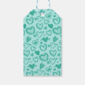 Herz-Muster 60 Geschenkanhänger (Rückseite)