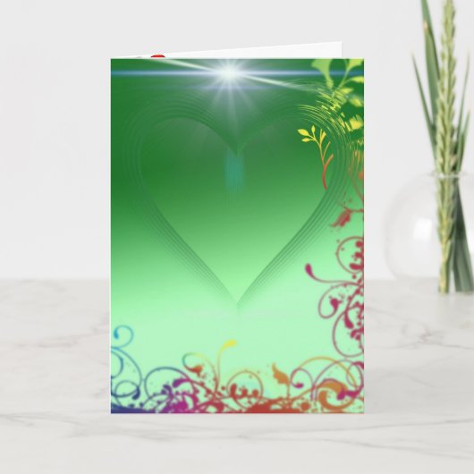 Herz Muster Blossom Blume Orchid Liebe Destination Dankeskarte (Vorderseite)