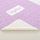 Herz-Muster-Decke - wählen Sie Ihre Farbe aus! Sherpadecke (3/4)