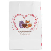 Herz-Muster-Geschenktasche Mittlere Geschenktüte (Rückseite)