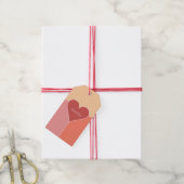 Herz-Muster individuelle Geschenkanhänger (Mit Garn)