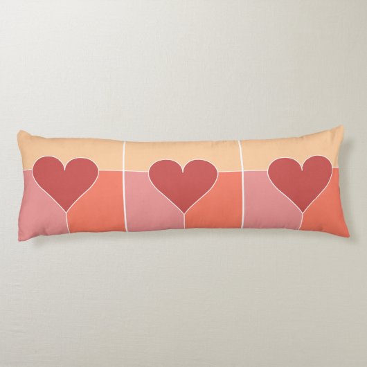 Herz Muster Kissen (Rückseite)