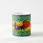 Herz-Muster-Liebe Kaffeetasse (Mittel)
