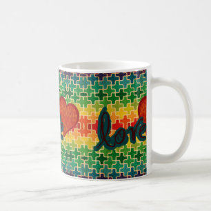 Herz-Muster-Liebe Kaffeetasse