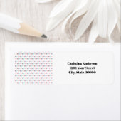 Herz-Muster personalisieren Rücksendeadresse (Insitu)