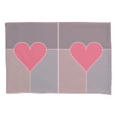 Herz-Muster-Pillowcases Kissenbezug (Vorderseite)