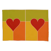 Herz-Muster-Pillowcases Kissenbezug (Vorderseite)