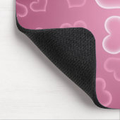 Herz-Muster, rosa Herzen, Herz-Muster Mousepad (Ecke)