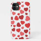 Herz-Muster, rote Herzen, Herz-Muster Case-Mate iPhone Hülle (Rückseite)