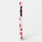 Herz-Muster, rote Herzen, Herz-Muster Case-Mate iPhone Hülle (Hinten/Links)