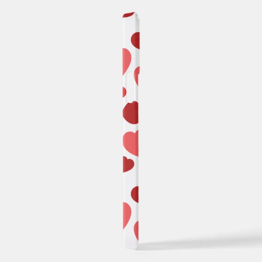 Herz-Muster, rote Herzen, Herz-Muster iPhone Hülle (Rechte Seite)