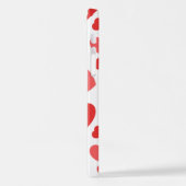 Herz-Muster, rote Herzen, Herz-Muster iPhone Hülle (Linke Seite)