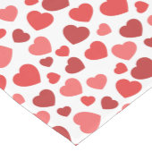 Herz-Muster, rote Herzen, Herz-Muster Mittelgroßer Tischläufer (Ecke)