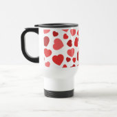 Herz-Muster, rote Herzen, Herz-Muster Reisebecher (Links)
