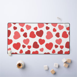 Herz-Muster, rote Herzen, Herz-Muster Schreibtischunterlage