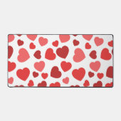 Herz-Muster, rote Herzen, Herz-Muster Schreibtischunterlage (Vorderseite)