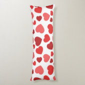 Herz-Muster, rote Herzen, Herz-Muster Seitenschläferkissen (Rückseite (Vertikal))