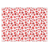 Herz-Muster, rote Herzen, Herz-Muster Tischdecke (Vorderseite (Horizontal))