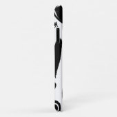 Herz-Muster, schwarze Herzen, Ihr Name Case-Mate iPhone Hülle (Hinten/Rechts)